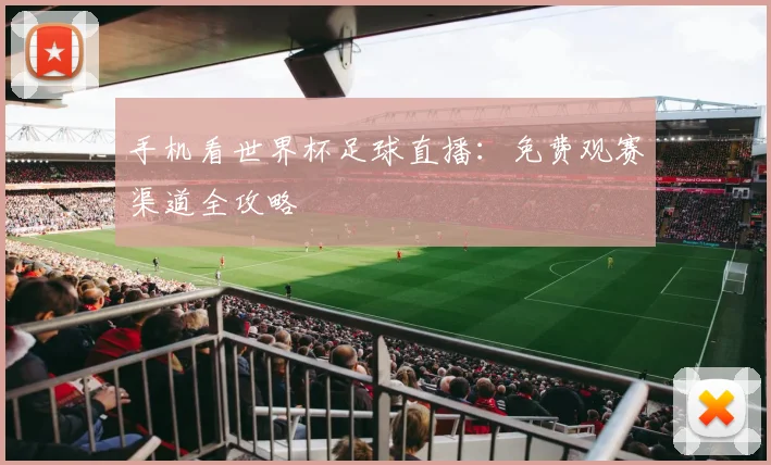 手机看世界杯足球直播:免费观赛渠道全攻略